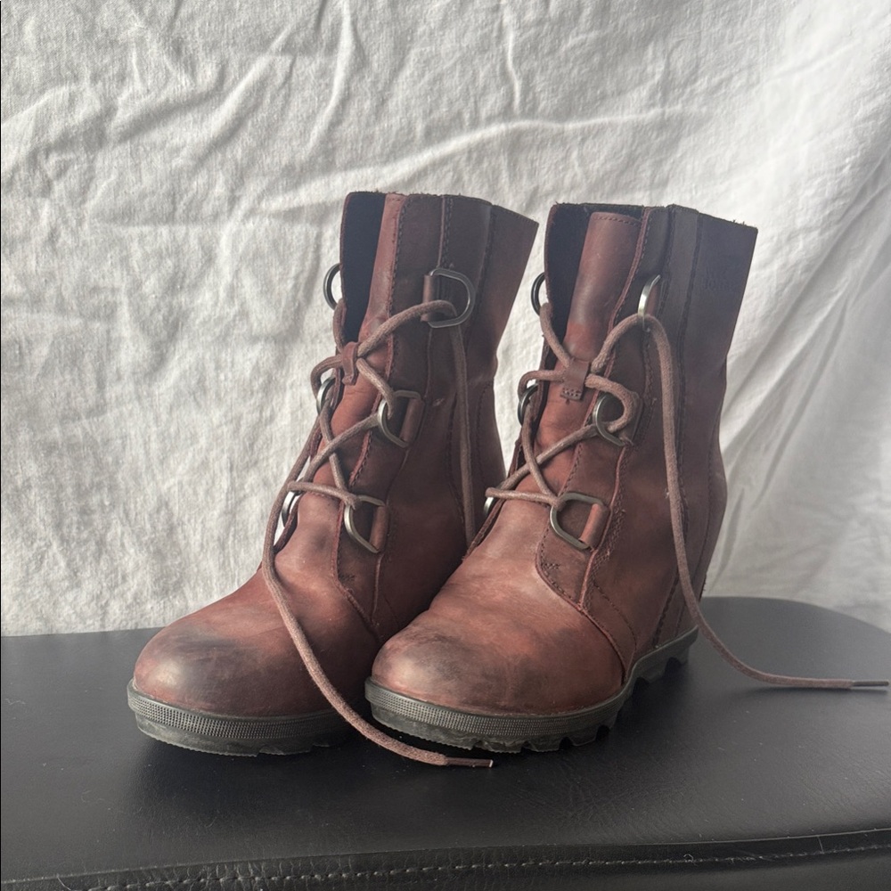 Sorel Brown Ankle Boots